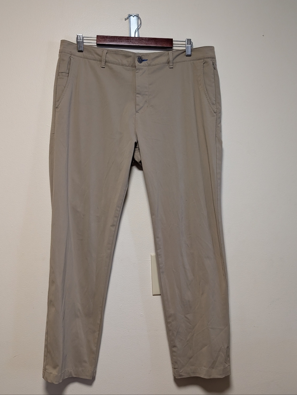 Twillory Performance Pants Khaki 36x30 Tailored Fit Stretch